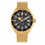Shield Marius Gold + Black Diver Quartz // SLDSH103-5