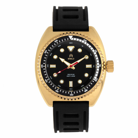 Shield Dreyer Diver Gold-Black Quartz // SLDSH107-5