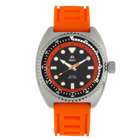 Shield Dreyer Diver Silver + Orange Quartz // SLDSH107-3