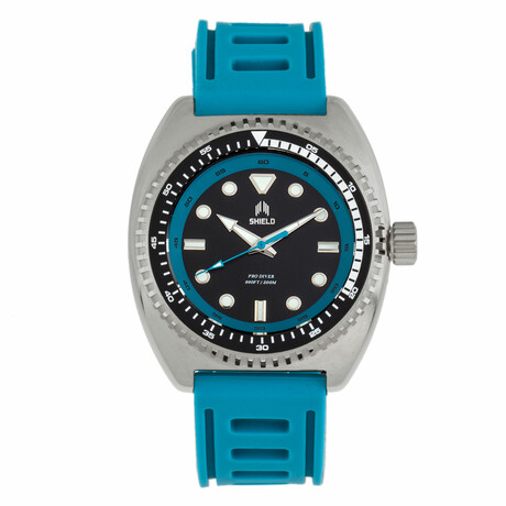 Shield Dreyer Diver Silver + Teal Quartz // SLDSH107-4