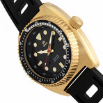 Shield Dreyer Diver Gold-Black Quartz // SLDSH107-5