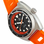 Shield Dreyer Diver Silver + Orange Quartz // SLDSH107-3