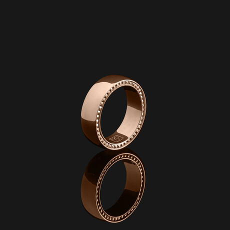 Pyramid Raw Ring // 18k Solid Rose Gold (8.5)