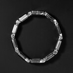 Swarovski Crystal Bracelet // 18k Solid White Gold (X-Small)