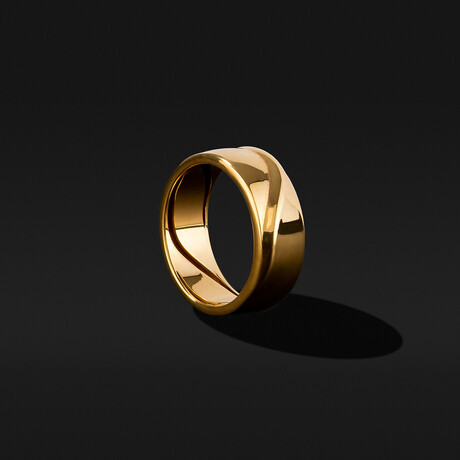 Waves Ring // 18k Solid Yellow Gold (8.5)