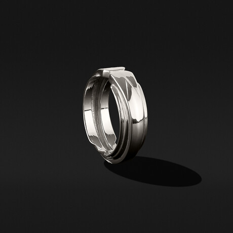 Layer Ring // 18k Solid White Gold (8.5)