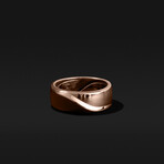 Waves Ring // 18k Solid Rose Gold (8.5)