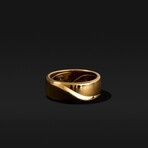 Waves Ring // 18k Solid Yellow Gold (8.5)