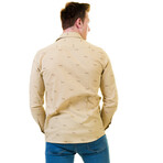 Safari Reversible Cuff Button-Down Shirt // Tan (M)