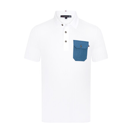 Parker Short Sleeve Polo Shirt // White (S)