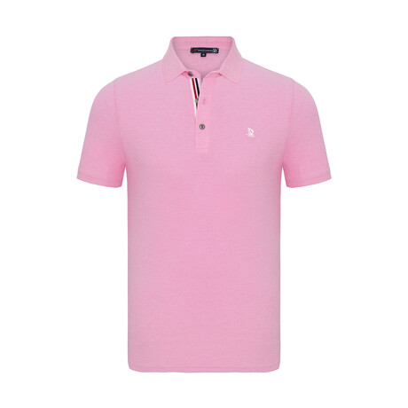 Carson Short Sleeve Polo Shirt // Pink (S)