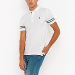 Owen Short Sleeve Polo Shirt // White (M)