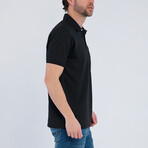 Cole Short Sleeve Polo Shirt // Black (3XL)