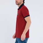 Otis Short Sleeve Polo Shirt // Bordeaux (L)