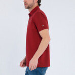 Evan Short Sleeve Polo Shirt // Bordeaux (S)