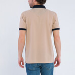 Edward Short Sleeve Polo Shirt // Beige (M)