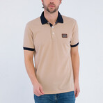 Edward Short Sleeve Polo Shirt // Beige (3XL)