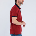 Otis Short Sleeve Polo Shirt // Bordeaux (3XL)