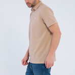 Lucas Short Sleeve Polo Shirt // Beige (2XL)