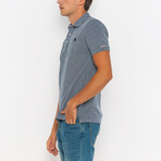 Wesley Short Sleeve Polo Shirt // Navy (M)