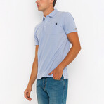 Zach Short Sleeve Polo Shirt // Blue (M)