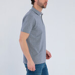 Damian Short Sleeve Polo Shirt // Gray (S)