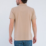 Lucas Short Sleeve Polo Shirt // Beige (S)
