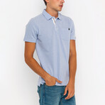 Zach Short Sleeve Polo Shirt // Blue (M)