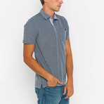 Wesley Short Sleeve Polo Shirt // Navy (M)