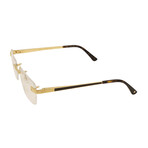 Men's CT0201O-002 Rimless Rectangular Eyeglasses // Gold