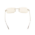 Men's CT0162O-005 Rimless Rectangular Eyeglasses // Silver