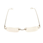 Men's CT0162O-005 Rimless Rectangular Eyeglasses // Silver