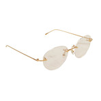 Men's CT0094O-003 Round Rimless Eyeglasses // Copper