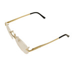 Men's CT0048O-003 C-Decor Rimless Eyeglasses // Silver + Black