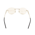 Men's CT0109O-002 Rimless Round Eyeglasses // Silver