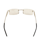 Men's CT0167O-002 Rectangular Rimless Eyeglasses // Silver