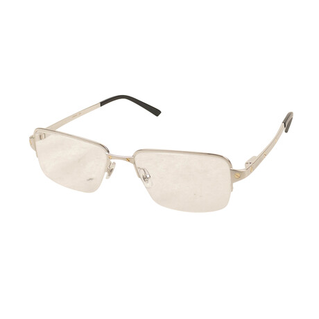 Men's CT0041O-004 Rectangular Eyeglasses // Silver + Black