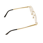 Men's CT0048O-003 C-Decor Rimless Eyeglasses // Silver + Black