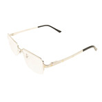 Men's CT0041O-004 Rectangular Eyeglasses // Silver + Black