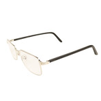 Men's CT0040O-008 Rectangular Eyeglasses // Silver + Black