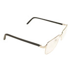 Men's CT0040O-008 Rectangular Eyeglasses // Silver + Black