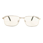 Men's CT0040O-008 Rectangular Eyeglasses // Silver + Black