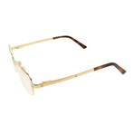 Men's CT0041O-003 Rectangular Eyeglasses // Gold + Brown