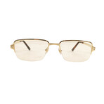 Men's CT0041O-003 Rectangular Eyeglasses // Gold + Brown