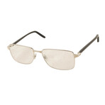 Men's CT0040O-008 Rectangular Eyeglasses // Silver + Black