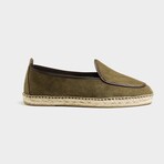 Loafer Espadrilles // Olive Suede (Euro: 44)