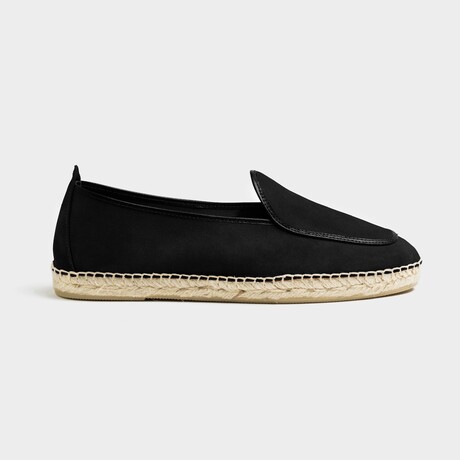 Loafer Espadrilles // Black Suede (Euro: 40)
