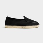 Loafer Espadrilles // Black Suede (Euro: 43)