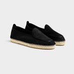 Loafer Espadrilles // Black Suede (Euro: 43)