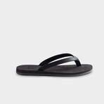Flip-Flop // Black Saffiano Leather (Euro: 40)